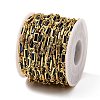 Brass Glass Rectangle Link Chains CHC-R001-01G-01-3