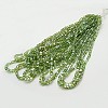 Electroplate Glass Beads Strands EGLA-D018-6x6mm-24-2