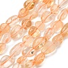 Natural Citrine Beads Strands G-F575-12-2