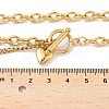 304 Stainless Steel Toggle Heart Y Necklaces for Women NJEW-M101-04G-5