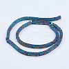 Electroplate Non-Magnetic Synthetic Hematite Beads Strands G-F562-02-B02-2