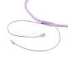 Natural Gemstone Braided Bead Bracelet Sets BJEW-JB08953-8