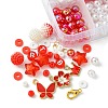 DIY Round Acrylic & Glass Beads Bracelets Jewelry Kits DIY-FS0006-29D-5