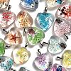 Transparent Glass Pendants GLAA-M048-04-1