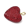 Brass Rhinestone Pendants KK-K293-48D-G-2