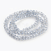 Electroplate Glass Beads Strands X-GLAA-K027-PL-A02-2