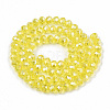 Electroplate Glass Beads Strands EGLA-A034-T1mm-B21-2