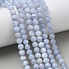 Natural Blue Lace Agate Beads Strands G-F222-30-6mm-01-9