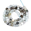 Dyed Natural White Jade Beads Strands G-T139-6mm-60-23-2