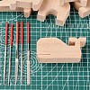 DIY Wood Carving Craft Kit DIY-E026-08-4