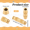 BENECREAT DOT Brass Push in Fitting AJEW-BC0006-39-2