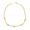 Brass Micro Pave Clear Cubic Zirconia Choker Necklaces NJEW-H308-04G-4