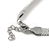 Non-Tarnish 304 Stainless Steel Herringbone Chain Bracelet BJEW-D028-02A-04P-2