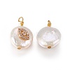 Natural Cultured Freshwater Pearl Pendants PEAR-I005-03-2