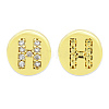Brass Micro Pave Clear Cubic Zirconia Beads KK-T030-LA843-HX3-3