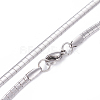 304 Stainless Steel Chain Necklaces & Bracelets Sets SJEW-E334-01C-P-4
