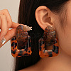 Alloy Resin Dangle Stud Earrings FS-WG4F5C5-09-1