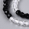 Transparent Glass Beads Strands GLAA-N074-01A-02-4