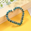 Heart Natural Faceted Apatite Pendants PALLOY-JF00511-04-2