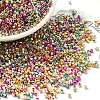 Electroplate Glass Seed Beads SEED-S042-01B-13-1