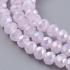 Electroplate Glass Beads Strands EGLA-A034-P1mm-B12-3