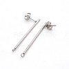 304 Stainless Steel Stud Earring Finding STAS-N090-JA713-1A-2