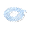 Baking Paint Transparent Glass Beads Strands DGLA-A034-J6MM-D01-2