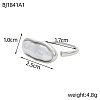 Anti-Tarnish 304 Stainless Steel Cuff Rings RJEW-OY001-07P-2