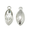 Alloy Glass Pendants PALLOY-T041-7x15mm-01-1