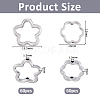120Pcs 2 Styles Alloy Bead Frame FIND-FH0016-61-2