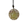 Transparent Resin Pendants PW-WG44173-08-1