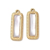 Natural Freshwater Shell Pendants SA-CBA11D7-21A-G-1