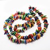 Dyed Chip Natural Freshwater Shell Beads Strands SHEL-E355-16-3