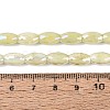 Anti-Tarnish Electroplate Glass Beads Strands EGLA-Q130-02A-07-4