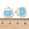 Alloy Enamel Pendants X-ENAM-O001-11C-G-3