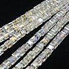 Electroplate Glass Beads Strands EGLA-D018-6x6mm-M3-2