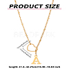 1Pc Letter & Heart Stainless Steel Lariat Necklaces for Women NJEW-LP0002-87G-A-2