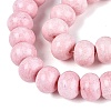 Opaque Baking Paint Glass Beads Strands GLAA-Q110-03A-01-3