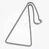 304 Stainless Steel Rope Chain Necklaces NJEW-N0036-04P-2