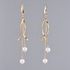 Shell Pearl Dangle Earrings EJEW-JE03905-01-2