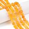 Dyed Natural White Jade Beads Strands G-T138-8mm-210-34-1