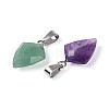 Natural & Synthetic Mixed Stone Pendants G-N349-18P-2