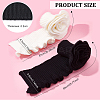 BENECREAT 2Pcs 2 Style Polyester Elastic Ribbing Fabric for Cuffs FIND-BC0004-09-2
