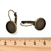 Brass Leverback Earring Findings KK-H023-AB-NF-3