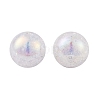 UV Plating Rainbow Iridescent Two Tone Acrylic Beads PACR-C009-04A-2