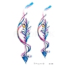 Feather Pattern Removable Temporary Tattoos Paper Stickers PW-WG48756-05-1