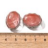 Synthetic Cherry Quartz Glass Multi-Strand Links KK-M304-03P-14-3