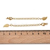 201 Stainless Steel Curb Chain Extender SA-CBA0FDA-01G-15-3