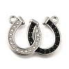 304 Stainless Steel Rhinestone Pendants STAS-R131-01AS-1