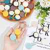 Gorgecraft 49Pcs 7 Colors Self Adhesive Plastic Hook Hangers AJEW-GF0006-84-3